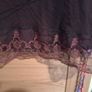 Dark purple camisole dress with lace hem Image 2
