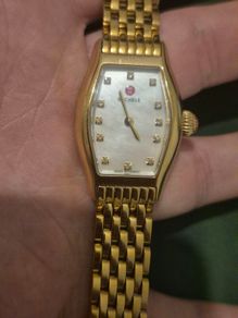 Michele 12 Diamond Gold Plated Womens watch