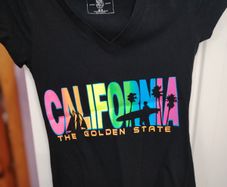 California T-Shirt Worn