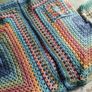 Crocheted colourful hexagon jacket Image 6