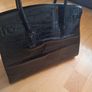 Hand Bag/Croc Black Grab Bag .. Price Drop Image 2