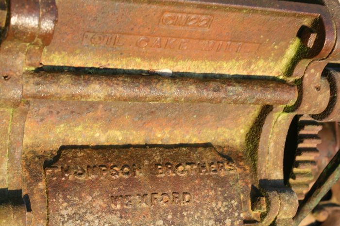 Antique Oil Cake Mill - Thompson Brothers  Vexford Antique Milling Machine