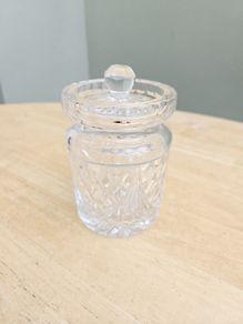 Heavy Crystal Lidded Preserve Jar