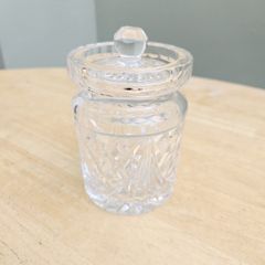 Heavy Crystal Lidded Preserve Jar
