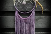 Sacred Antler and Amethyst Dream Catcher Portal Wall Decor