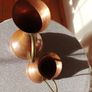 5 Vintage brass copper jugs. Image 7