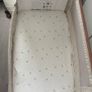 Tutti Bambini CoZee Air Bedside Crib (Full Set + 2 Fitted Sheets) - Oak/Cream Image 8