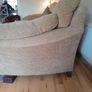 High cushioned, very comfortable  large 3 seater  with matching  chair.  Sofa 215cm  length,  chair 110cm. Image 3