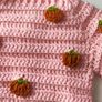 Handmade pumpkin baby cardigan Image 4