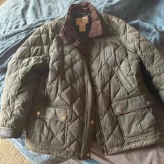 LL Bean womens quilted wax jacket