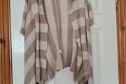 Beige Waterfall Cardigan - Size Medium/Size 12