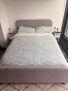 Contemporary Grey Bed Frame