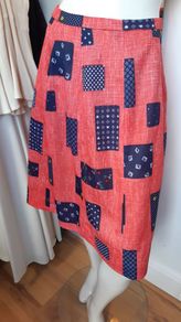 Vintage patchwork 70s skirt