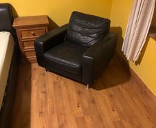 leather arm chair