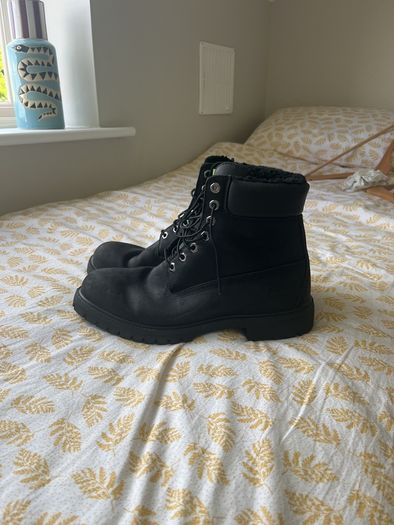 Timberland Black Sherpa-Lined Men's Books UK 9.5/EUR44