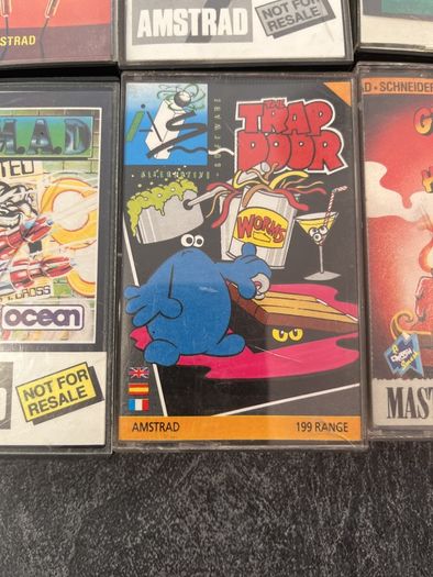 Vintage Amstrad CPC 464 Cassette Game Job Lot (8 Tapes - Bundle)
