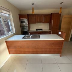 Kitchen units, 2 ovens, 2 microwave & dishwasher