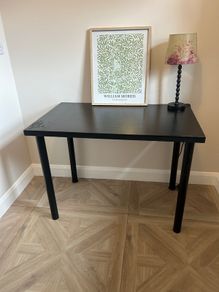 Black office desk