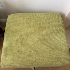Large DFS Square Storage Ottoman/Footstool - Green