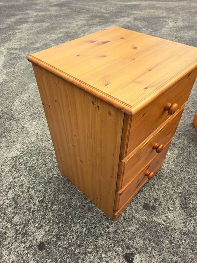 Lovely three drawer pine locker