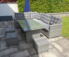 Rattan garden lounge set