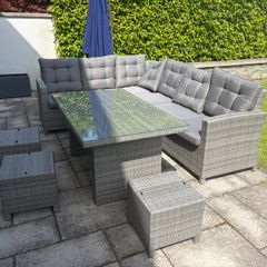 Rattan garden lounge set