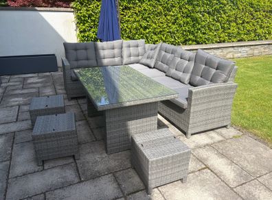 Rattan garden lounge set