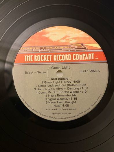 Cliff Richard Green Light 1978 US 12inch Vinyl LP BXL12958