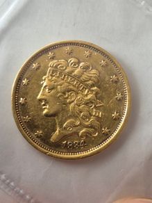 USA 5 dollar  1834