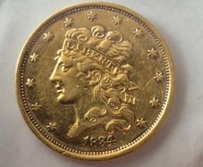 USA 5 dollar  1834