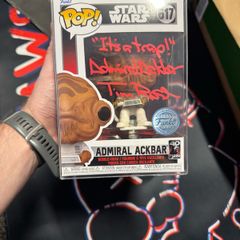 Funko pop Admiral Ackbar signed