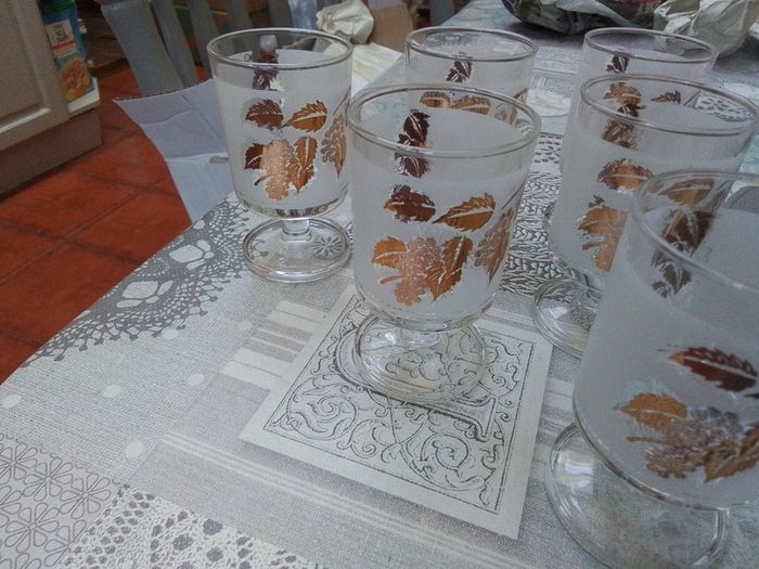 Vintage Libbeys Frosted Glasses