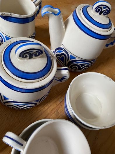 Antique Quimper Coffee/Tea set