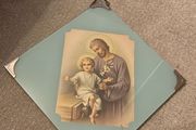 Vintage St. Joseph and Jesus Picture