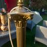 Pair of v heavy Corinthinian lamp stands fully working, tall, Irish, D18 Image 4