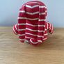 Polarn O Pyret POP soft rabbit toy red and white classic stripes Image 6