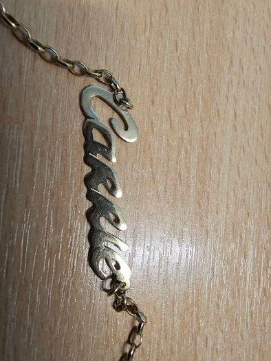 Gold name chain 9ct gold