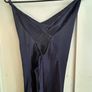 Brand New ASOS design Navy Satin Cowl Neck Maxi Dress UK 16 Image 3