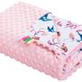 Beautiful handmade minky newborn baby blanket 55 x 75 cm Image 3