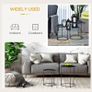 2 Pack Metal Bedside Table Sofa End Side Night Stand Bedroom (FREE POSTAGE) Image 6