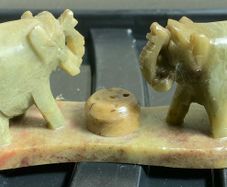 onyx or marble carved elephant's