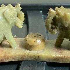 onyx or marble carved elephant's