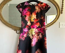 Ted Baker Embla Floral Dress Womans Size 2, UK 10