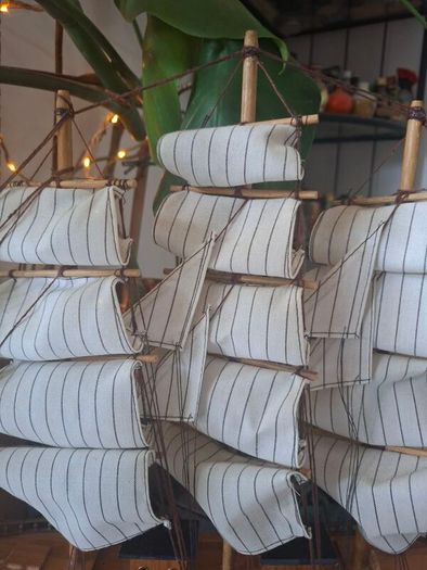 Vintage wooden ship