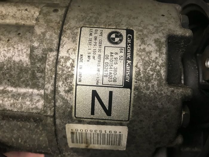 Bmw 116i air con pump