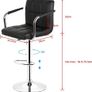 Set Of 4 Bar Stools Bar Stool Computer Swivel Chair Foot Rest Bar Stool Image 2
