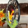 Welcome Antique Cast Iron Entryway Decor Wall Hanging Plaque Rooster Image 10