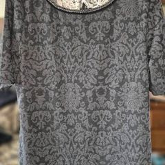 F&F Jacquard Grey Top , NEW With Tags , UK 16 / EU 44