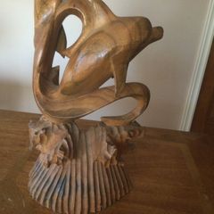 Vintage Wood Carving X 2. ( Reduced)