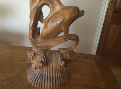 Vintage Wood Carving X 2. ( Reduced)